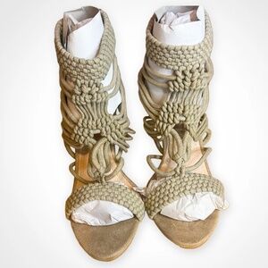 Cape Robbin Tan Knotted Heel Sandal